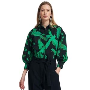 Essentiel Antwerp Ebiba Puff Sleeve Shirt Size Medium excellent condition